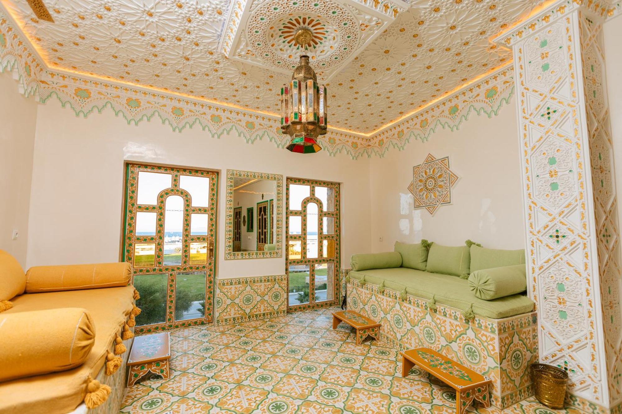 Colorful Traditional Riad W/Views Of Spain Tangier Exterior photo