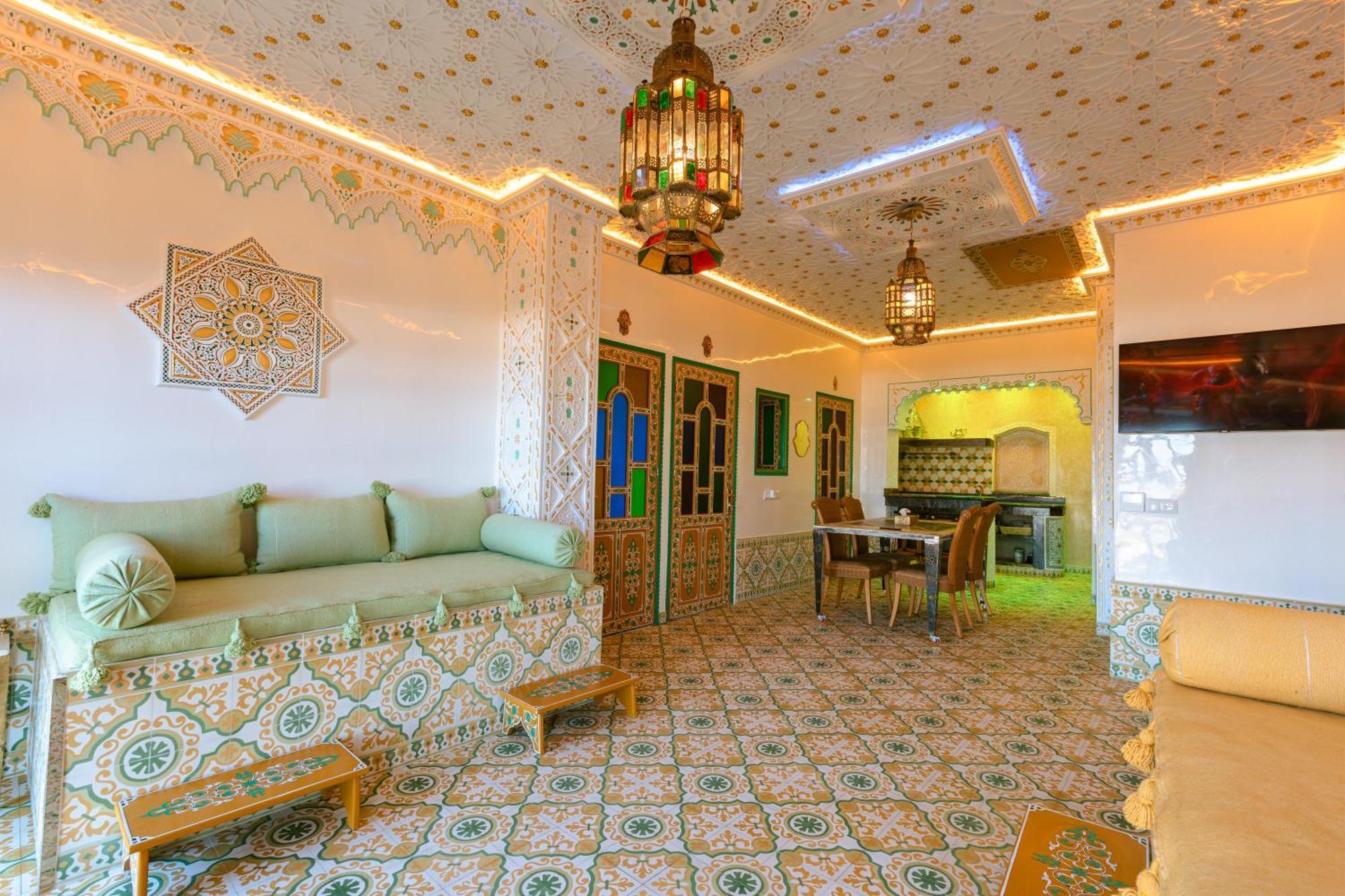 Colorful Traditional Riad W/Views Of Spain Tangier Exterior photo
