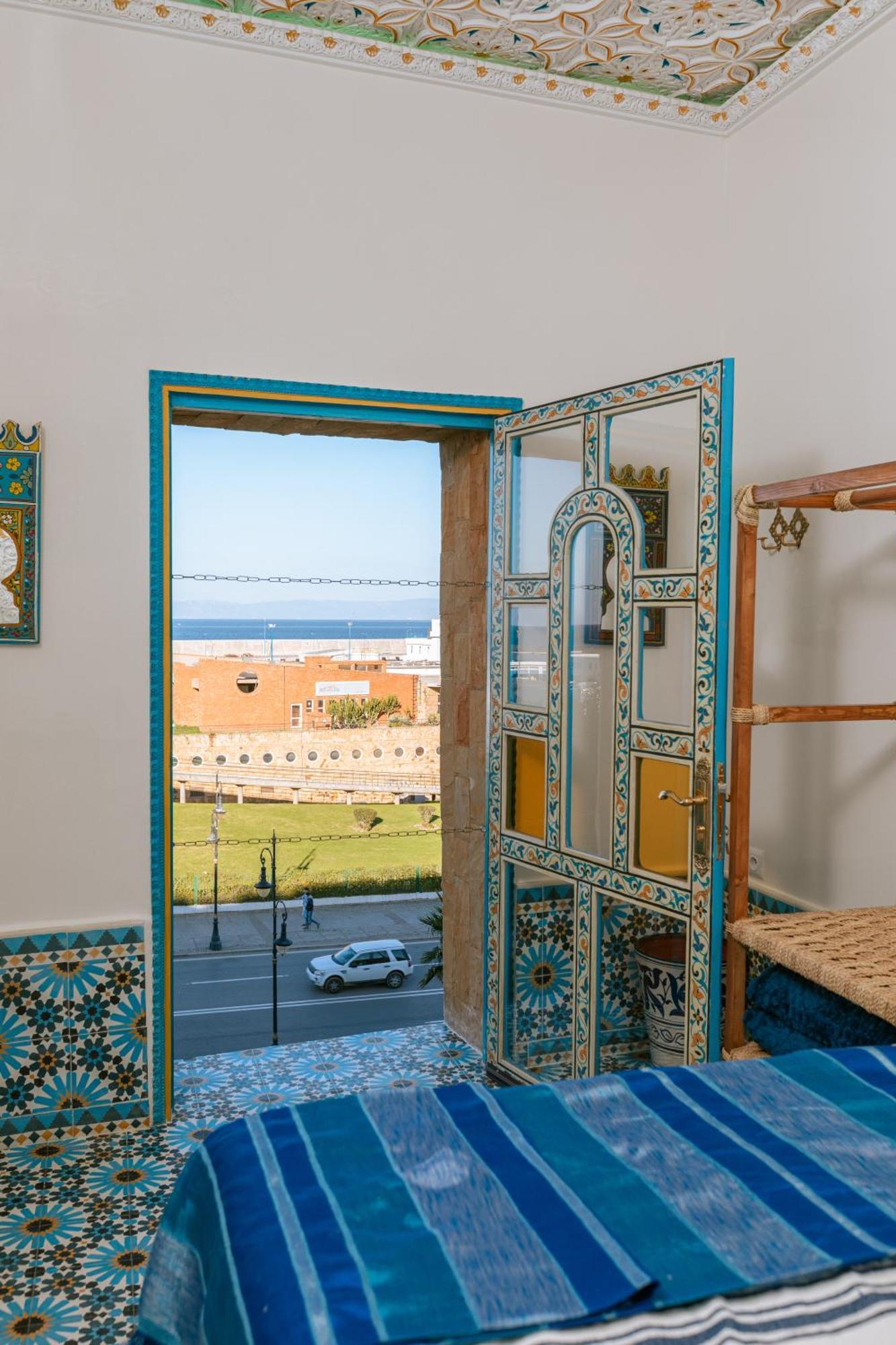 Colorful Traditional Riad W/Views Of Spain Tangier Exterior photo